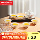 金灶（KAMJOVE）功夫茶具套裝 家用陶瓷白瓷泡茶套裝小中式輕奢蓋碗茶杯套組 蘭香陶瓷工夫茶具