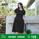 森馬[商場同款]連衣裙女設(shè)計感不規(guī)則2025夏木耳邊中長裙101325114041