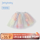 JELLYBABY女童秋季紗裙寶寶彩色短裙春秋款女孩秋裝裙子三歲兒童洋氣半身裙 彩色 100 CM