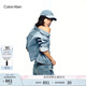 Calvin KleinJeans25春夏女士ck美式潮流翻卷袖口純棉牛仔夾克外套44B742G WBR-牛仔淺藍(lán) XS