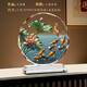 九魚轉(zhuǎn)運(yùn)水晶桌面擺件客廳玄關(guān)電視柜家居喬遷裝飾品輕奢高檔禮物 九魚圖（小號(hào)）水晶底座+禮盒