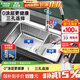 歐琳（OULIN）【國家補貼】水槽大單槽水槽廚房水池304不銹鋼單槽洗菜盆一體盆