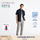 TOMMY HILFIGER【輕彈輕爽感】25秋冬男輕薄透氣吸濕防曬速干直筒褲38917 煙灰色PR2 -直筒版-正常拍 33 (2.6尺)