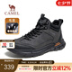 駱駝（CAMEL）男鞋冬季加絨保暖戶(hù)外登山鞋厚底增高防滑舒適徒步運(yùn)動(dòng)鞋子男 G13W379077 黑色 44
