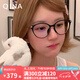 亓那（QINA）近視眼鏡趙露思同款貓眼眼鏡框素顏上鏡光學(xué)鏡女七夕禮物QJ5186 QJ5186B10【露思直播同款】 單鏡框