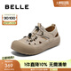 百麗（Belle）時尚拼接運動鞋女透氣涉水休閑鞋B2502BK5 杏色 38 (240mm)
