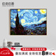 自油自畫(huà) 數(shù)字油畫(huà)diy風(fēng)景名畫(huà)梵高星空北歐客廳壁畫(huà)玄關(guān)歐式掛畫(huà)山水畫(huà) 梵高名畫(huà)-星空 50*70cm 繪畫(huà)套裝