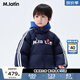馬·拉?。∕.Latin）/童裝兒童羽絨服冬新款男小童運動團戶外風(fēng)短款羽絨服 藏青 130 cm