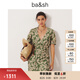 ba&sh【七夕】 bash法式氣質(zhì)v領(lǐng)短袖碎花茶歇連衣裙多色女1E22TAIS VERT S (0)