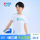 特步（XTEP）童裝兒童運(yùn)動(dòng)休閑短袖針織衫中大童男童圓領(lǐng)透氣吸汗短T 珍珠白 140