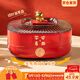 彩致（CAIZHI）干果盤(pán)新年果盤(pán)水果盤(pán)零食盤(pán)糖果盒客廳堅果收納盒雙層 CZ6641