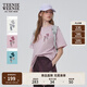 Teenie Weenie小熊T恤女2025年夏季新款活力清新休閑上衣圓領(lǐng)短袖T恤女 A-粉色 M