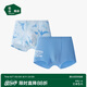 松山棉店兒童少男內(nèi)褲抗菌底襠清爽透氣學(xué)生內(nèi)褲春夏藍(lán)色恐龍165