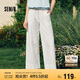 森馬（Semir）休閑褲女寬松闊腿褲顯腿長(zhǎng)時(shí)尚百搭2025夏季花邊褲子107425127060
