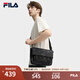 FILA【黑武士】斐樂斜挎包男包2025秋季新款老花輕便防潑水挎包單肩包 正黑色-BK XS