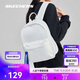 斯凱奇Skechers男女同款雙肩背包潮流書(shū)包休閑旅行背包L323U160