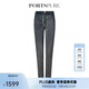 PORTSPURE寶姿女裝2024年春夏新品小腳口牛仔長(zhǎng)褲RT3P204RDD026 BLACK GREY MIX 42