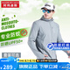 阿瑪?shù)纤沟赂呃烎~服防蚊可水洗防曬服男冰絲超薄透氣防蚊衣服裝夏季新釣魚套裝 青藍灰SX4304 XL (推薦150斤—170斤)