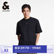 杰克·瓊斯（JACK&JONES） 春季款潮流百搭字母膠印純棉oversized圓領(lǐng)短袖T恤男款225101118