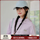Mmlg 87mm 涼感速干長(cháng)袖T恤女夏季新款透氣插肩連帽高領(lǐng)韓系情侶上衣 淺紫色 S