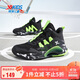 特步（XTEP）兒童童鞋戰(zhàn)眸男女童革網(wǎng)拼接透氣籃球鞋 黑/熒光電綠 35 