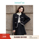 茵曼（INMAN）法式休閑小香風(fēng)短外套2024秋女裝新款寬松時(shí)尚百搭設計感長(cháng)袖上衣 水墨黑 S