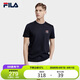 FILA 斐樂官方男子短袖T恤2025夏季簡(jiǎn)約圓領(lǐng)商務(wù)休閑通勤短袖衫