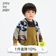 jnby by JNBY[江南布衣嬰童]秋開衫毛衣外套復(fù)古像素感圖案男女嬰兒YN8310670 489藍(lán)綠系組合 80 cm