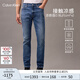 Calvin KleinJeans【涼感】25春夏男士復古休閑通勤ck修身微彈牛仔褲4RAB725 ULN-牛仔藍 30