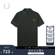Fred Perry男士POLO衫2025夏季休閑麥穗重磅短袖多彩T恤M6000 GRH/深綠色 M