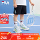 FILA斐樂(lè)兒童童裝短褲2025年夏季男小童針織五分褲 RD寶藍(lán)-NV 130
