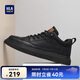 海瀾之家HLA男鞋休閑皮鞋子男士板鞋運動(dòng)鞋HAAXXM1EBF038 黑色41