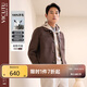 威可多（VICUTU）男士夾克綿羊毛雙面呢外套VRS88343512 巧克力 180/96A