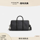 蔻馳（COACH）新款奧萊男士老花VENTURER 27號行李包手提包 QB/炭黑色/黑色