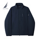 諾帝卡（NAUTICA）【商場(chǎng)同款】男裝25秋冬新款防輕潑水立領(lǐng)藏帽休閑夾克外套JO5304 藏青4NV L