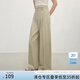 范思藍(lán)恩復(fù)古通勤寬松闊腿休閑褲女春季2025新款修身顯瘦褲子1250 淺灰綠 XL