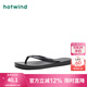 熱風(fēng)【商場同款】女士人字拖夏季新款時尚沙灘拖鞋舒適平底外穿人字拖 01黑色 37-38 M