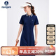 Navigare意大利小帆船女涼感抑菌通勤短袖POLO連衣裙2322845505 寶藍 M 