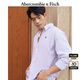 ABERCROMBIE & FITCH【牛津襯衫】男裝25春夏美式經(jīng)典小麋鹿長(zhǎng)袖開(kāi)衫襯衫KI125-5083 棕紅色條紋 M (180/100A)