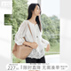 對(duì)白萊賽爾重工刺繡蕾絲白襯衫女2025夏季新款高級(jí)感小眾長袖襯衣 月光白 M