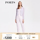 PORTS寶姿商場同款新品女裝氣質(zhì)百搭短款開衫毛衣LL8K029JKE001 銀色 S M