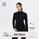 KOLON SPORT/可隆速干T恤 女子戶外運(yùn)動(dòng)NATURETOP半拉鏈長(zhǎng)袖吸濕透濕上衣 LKZT5SN074-BK 黑色 XL 175/96A