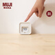 無(wú)印良品（MUJI）手動(dòng)翻頁(yè)萬(wàn)年歷 臺歷 日歷 新品 白色 長(cháng)72*寬55*高74mm