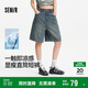 森馬（Semir）牛仔褲女遮胯顯瘦寬松復古潮夏季2025涼感百慕大短褲109325122007