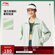 李寧運動風(fēng)衣女子2025新款運動生活復(fù)古休閑立領(lǐng)運動外套AFDV456