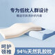 浪莎（LangSha）泰國天然超薄乳膠低枕頭頸椎枕成人睡覺(jué)專(zhuān)用枕芯家用單個(gè)矮整頭男 曲線(xiàn)低薄透氣款4cm白色-單只裝