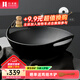 歸.禾器 鑄鐵鍋雙耳少油煙無(wú)涂層老式加厚家用炒鍋電磁爐通用炒菜鍋 無(wú)涂層炒鍋-玻璃蓋款 36cm