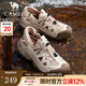 駱駝（CAMEL）夏季新款徒步?jīng)鲂洀椌徴鸢^防撞網(wǎng)孔透氣舒適休閑男鞋 G14M307700 米白 42