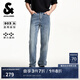 杰克·瓊斯（JACK&JONES）男裝夏季牛仔褲時(shí)尚百搭潮流直筒水洗貓須設(shè)計(jì)彈力面料225232099 E39中藍(lán)牛仔 常規(guī) 32 175 W32/L32