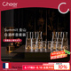 啟爾（Cheer）金山高檔白酒杯分酒器100ml酒具小酒杯玻璃杯酒壺6壺6杯禮盒套裝